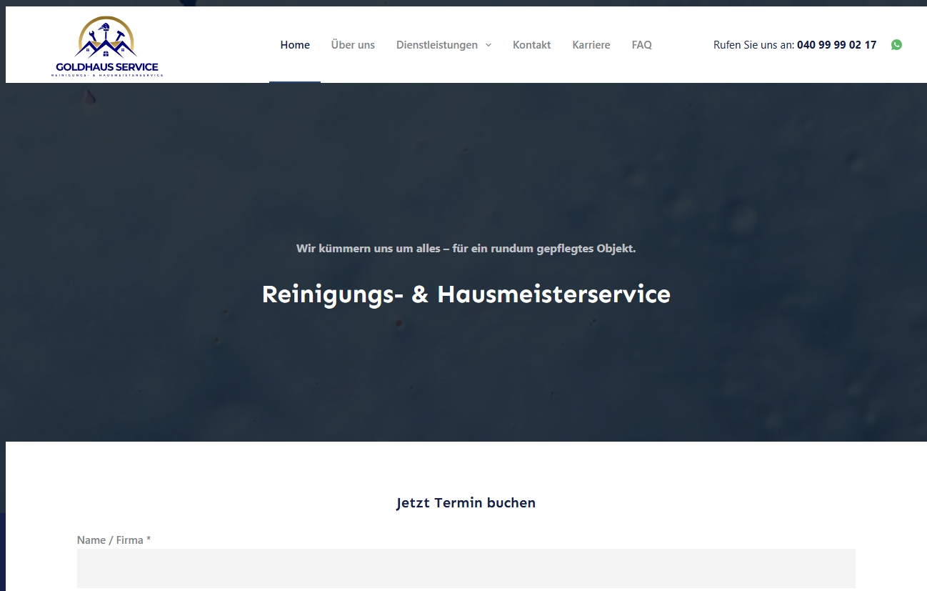 Vorschau der Website von Goldhaus Service